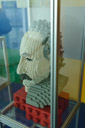 This display does the same as the structures, but for the busts.  It seems there's almost as much creativity on the inside to keep it all together as there is on the outside!<code><br /></code>Lego Creation Center, Lego Land